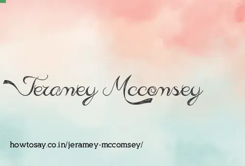 Jeramey Mccomsey