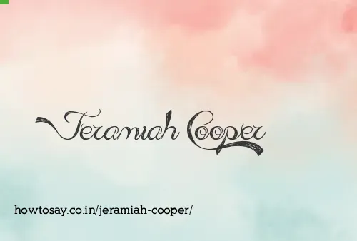 Jeramiah Cooper