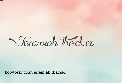 Jeramiah Thacker