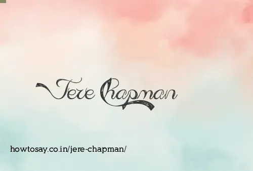 Jere Chapman