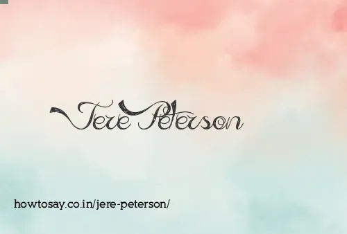 Jere Peterson