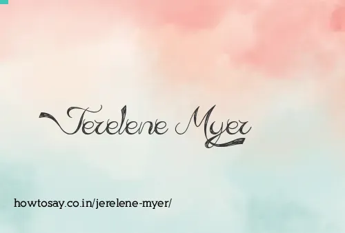 Jerelene Myer
