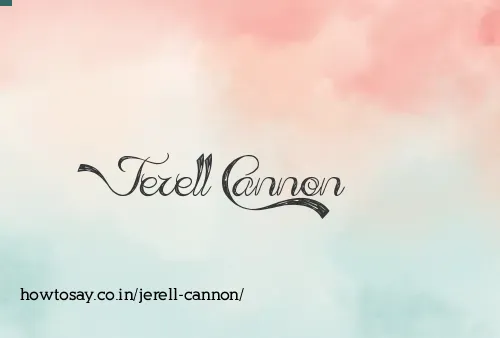 Jerell Cannon