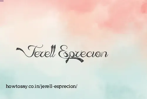 Jerell Esprecion