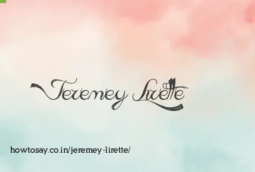 Jeremey Lirette