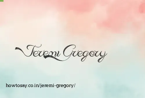Jeremi Gregory
