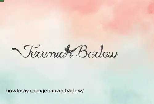 Jeremiah Barlow