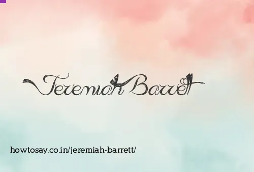Jeremiah Barrett