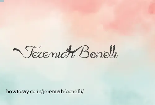 Jeremiah Bonelli