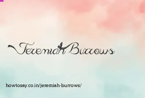 Jeremiah Burrows