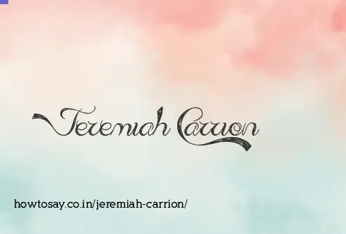 Jeremiah Carrion