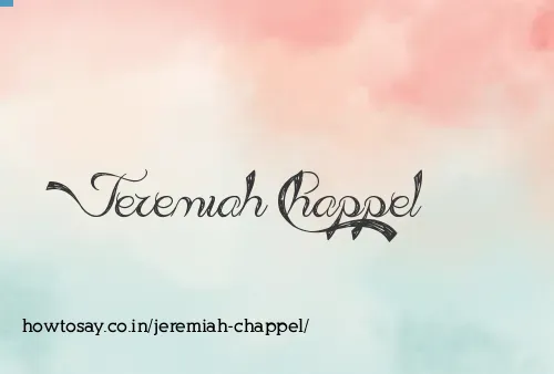 Jeremiah Chappel