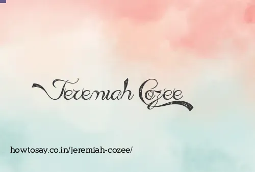 Jeremiah Cozee