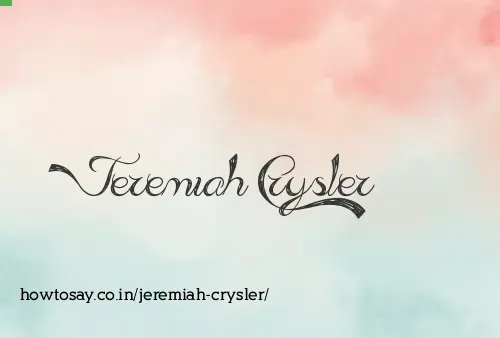 Jeremiah Crysler