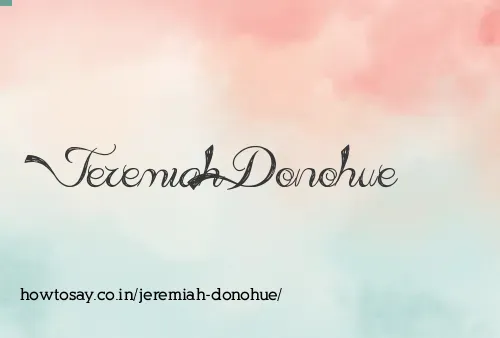 Jeremiah Donohue