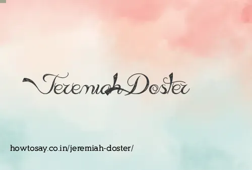 Jeremiah Doster