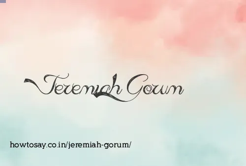 Jeremiah Gorum