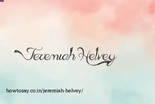 Jeremiah Helvey
