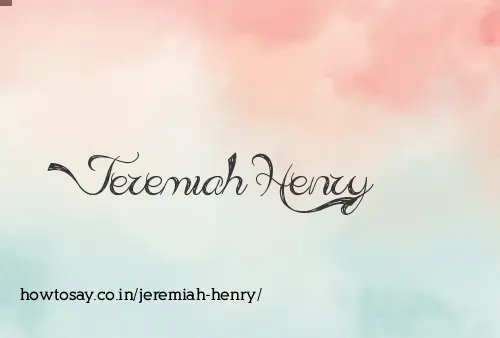 Jeremiah Henry