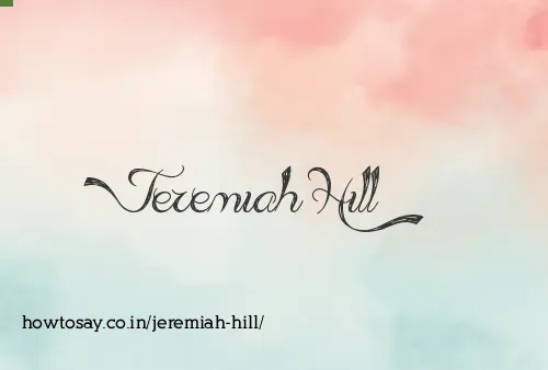Jeremiah Hill
