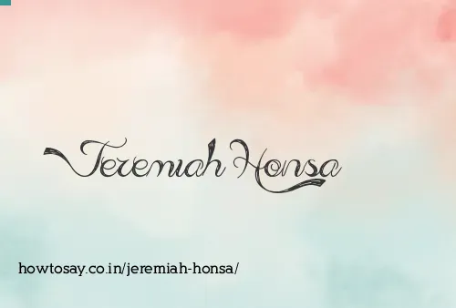 Jeremiah Honsa