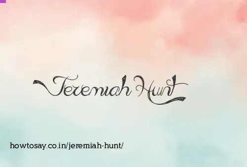 Jeremiah Hunt