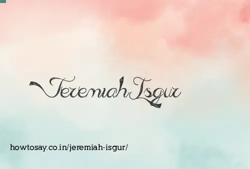 Jeremiah Isgur