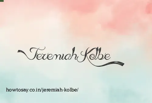 Jeremiah Kolbe