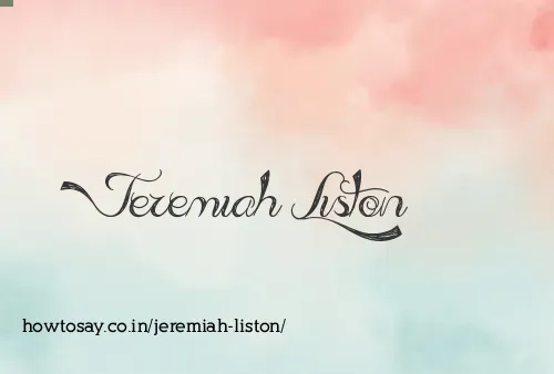 Jeremiah Liston