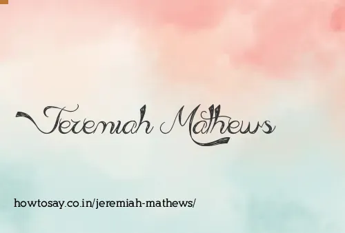 Jeremiah Mathews