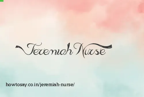 Jeremiah Nurse