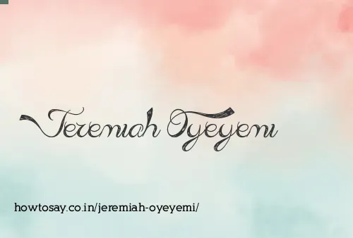 Jeremiah Oyeyemi