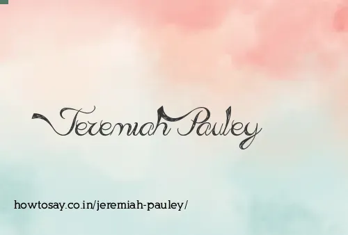 Jeremiah Pauley