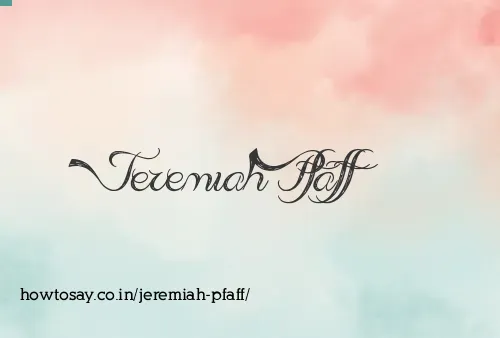 Jeremiah Pfaff