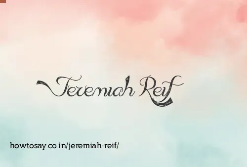 Jeremiah Reif