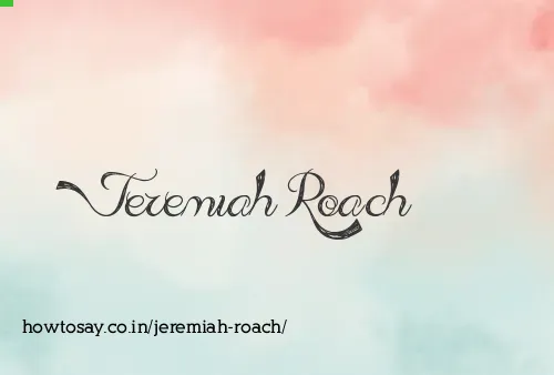 Jeremiah Roach