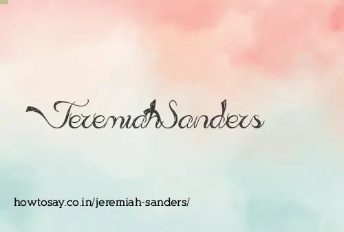 Jeremiah Sanders