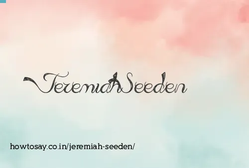 Jeremiah Seeden