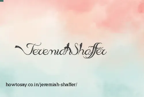 Jeremiah Shaffer