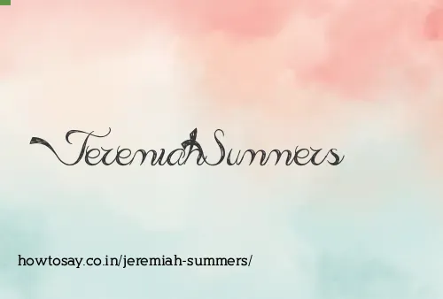 Jeremiah Summers
