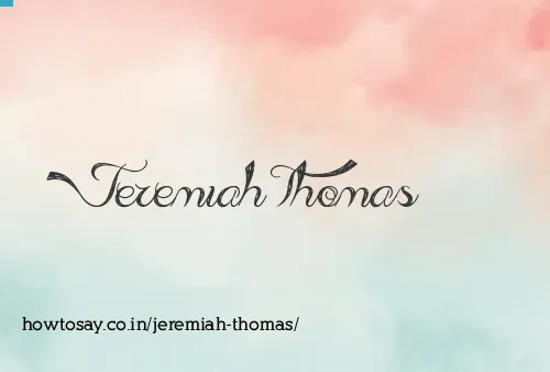 Jeremiah Thomas