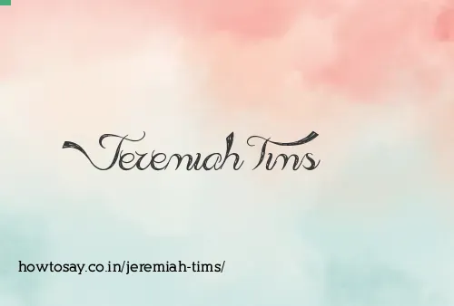 Jeremiah Tims