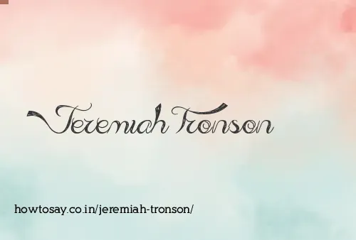 Jeremiah Tronson