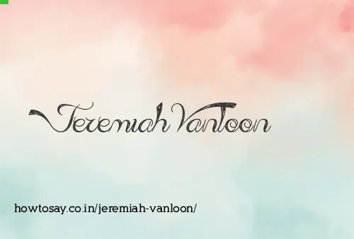 Jeremiah Vanloon