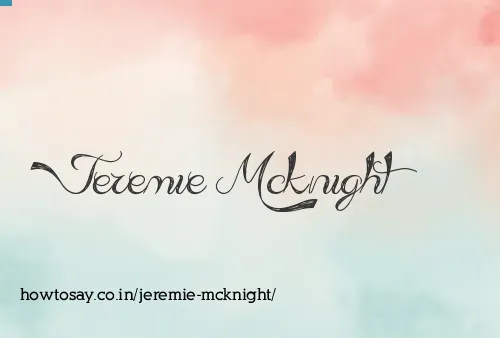 Jeremie Mcknight