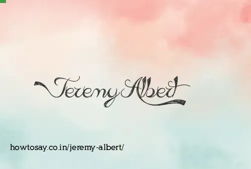 Jeremy Albert