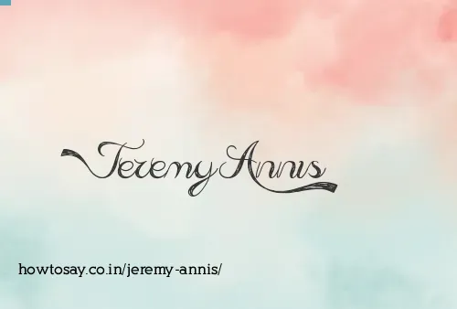 Jeremy Annis