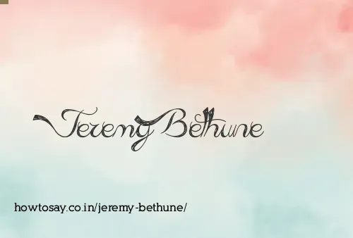 Jeremy Bethune