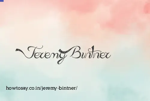 Jeremy Bintner