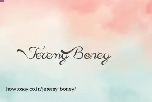 Jeremy Boney